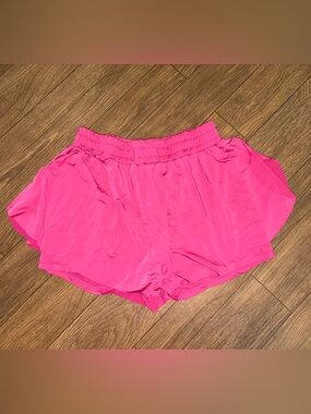 SHEIN Hot Pink Athletic Running Shorts
